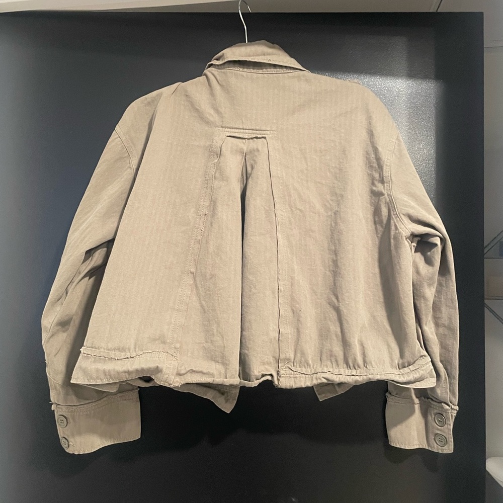 Olive Button-Up Jacket - Picture 6 of 6